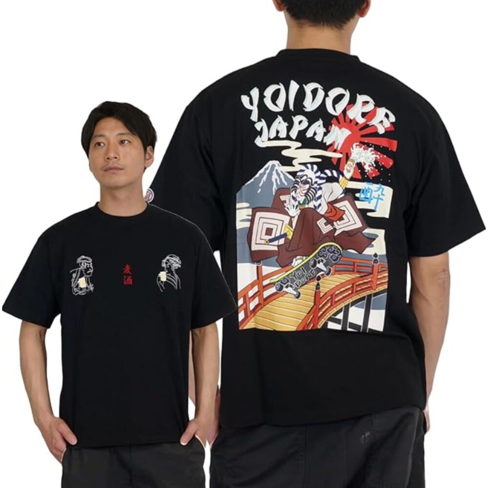 YOIDORE Japan Exclusive Kabuki Skate Beer Graphic Tee Men’s L Rare
